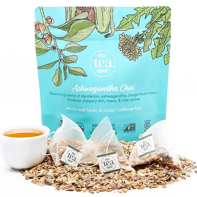 Ashwagandha Chai, Organic Herbal - 15 Sachets Each